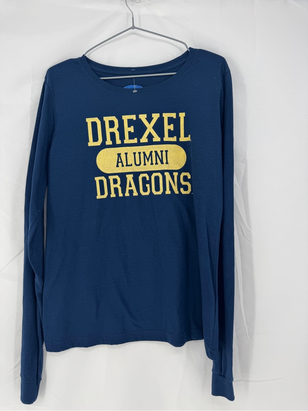Drexel Alumni Dragons Navy Long Sleeve Tee 0092